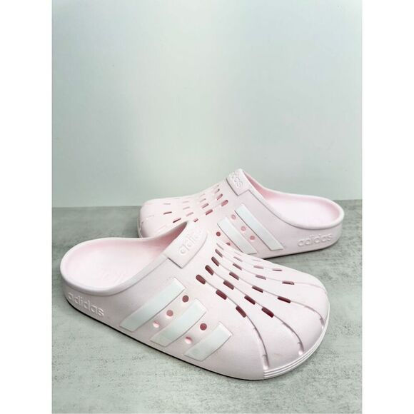 Adidas Adilette Clog Slide Sandals Pink Tint Size 10 Mens Slip On Slides - Picture 5 of 9